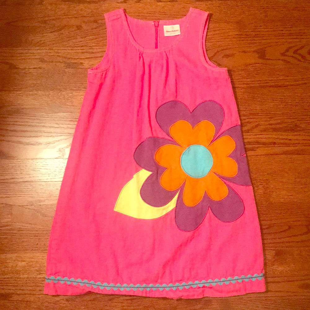 Pink floral dress
